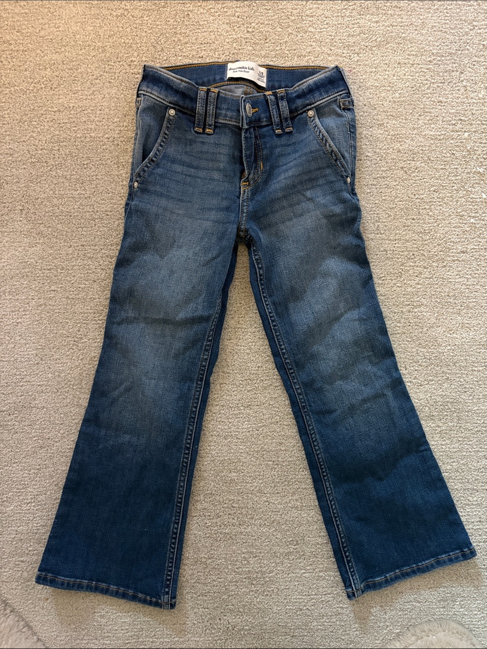 abercrombie kids dark blue denim jeans